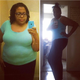 Writer Biba Adams, before and after bariatric surgery (courtesy of Biba Adams)
